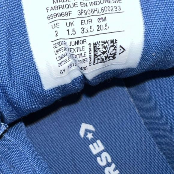 Kids Converse Chuck Taylor All Star Street Mid Glacier Gray Sneaker Shoes Size 2 - Picture 7 of 8